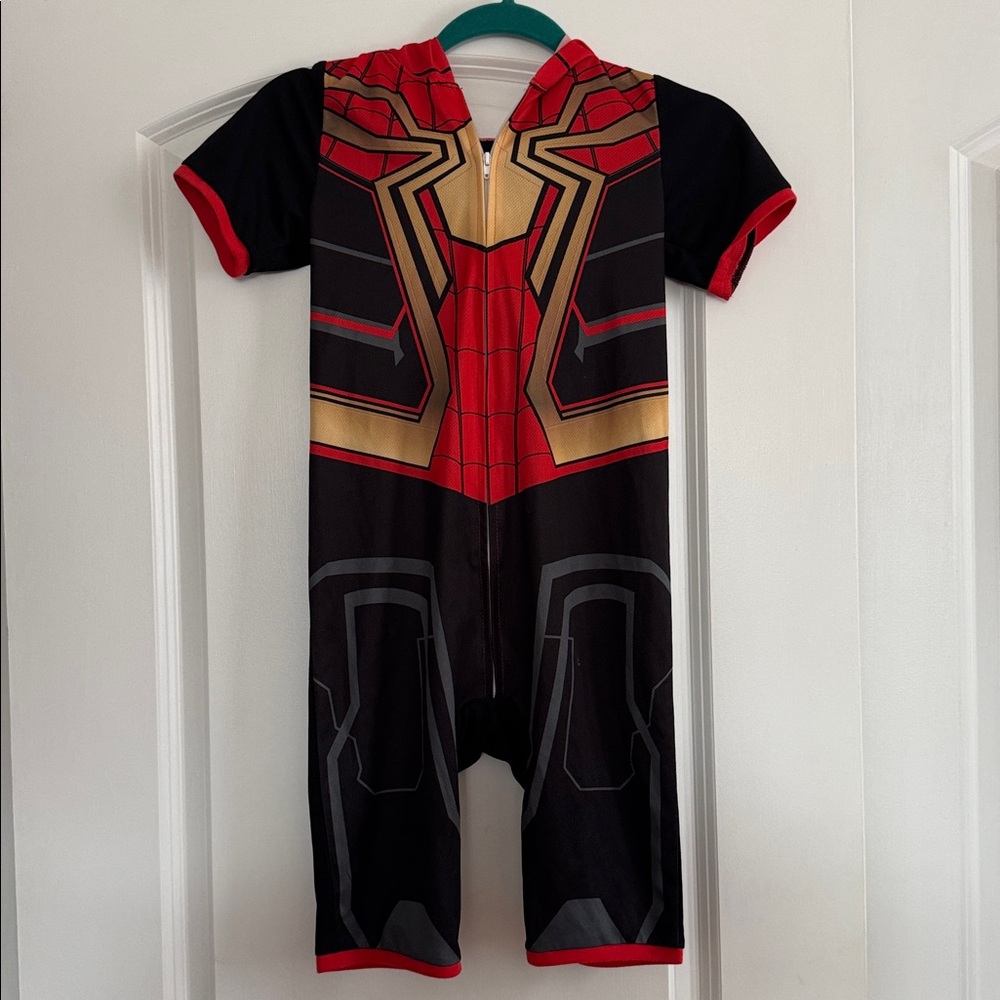 Red and Gold Superhero Costume Onesie